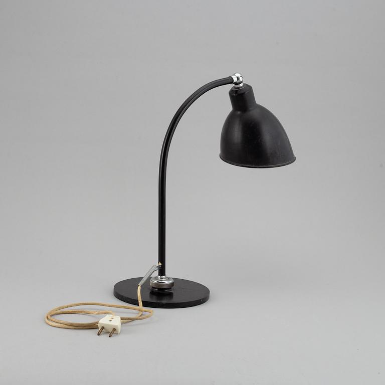 CHRISTIAN DELL, a model 2608 'Polo-Populär' table light, Bünte & Remmler, 1930's/40's.