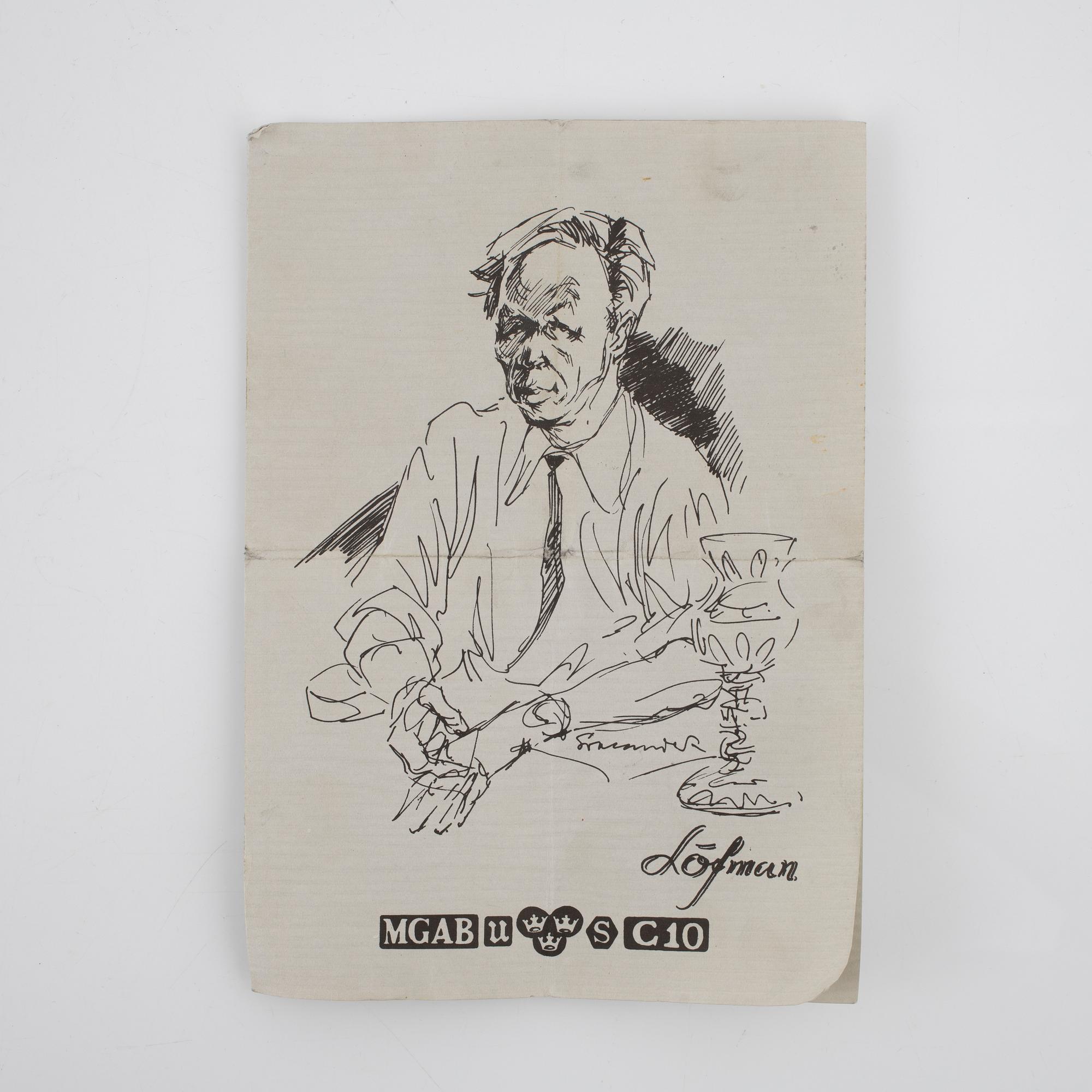 Eric Löfman,  a silver bonbonnière, mark of MGAB, Uppsala 1983. No. 7 out of 10.