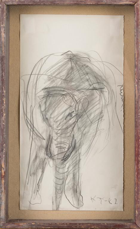 KAIN TAPPER, teckning, signerad och daterad -82.