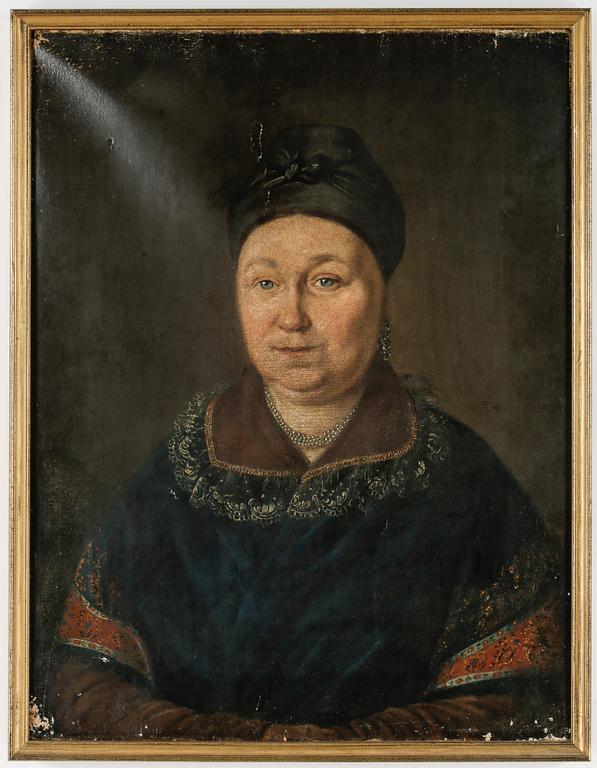 OKÄND KONSTNÄR, olja på duk, 1700-/1800-tal.