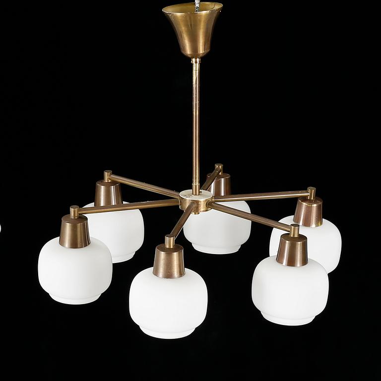 A ceiling lamp attributed to Arnulf Bjørshol, Norway, from the latter half of the 20th century.