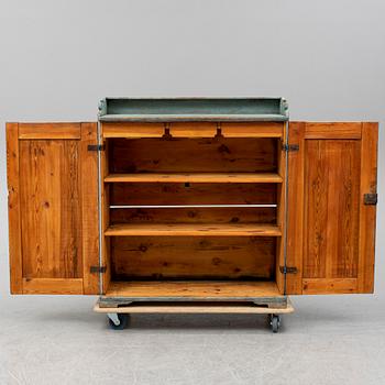 A first half of the 19th century painted cupboard.