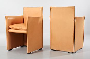 KARMSTOLAR, ett par, "Break", Mario Bellini, Cassina, modellen formgiven 1976.