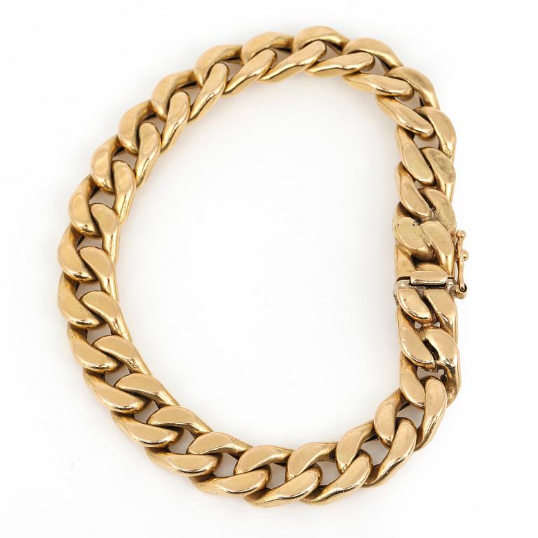 ARMBAND, 18K guld, Italien. Total vikt ca 23 g.