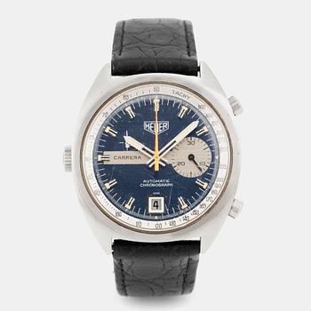 1010. Heuer, Carrera, chronograph, ca 1972.