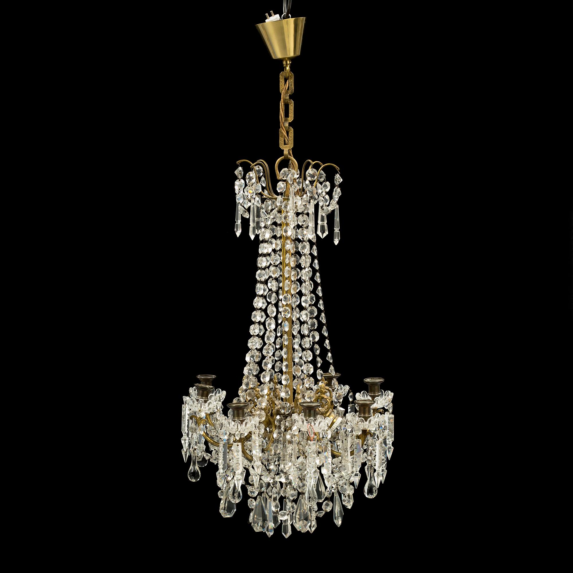 A circa turn of the century chandelier.