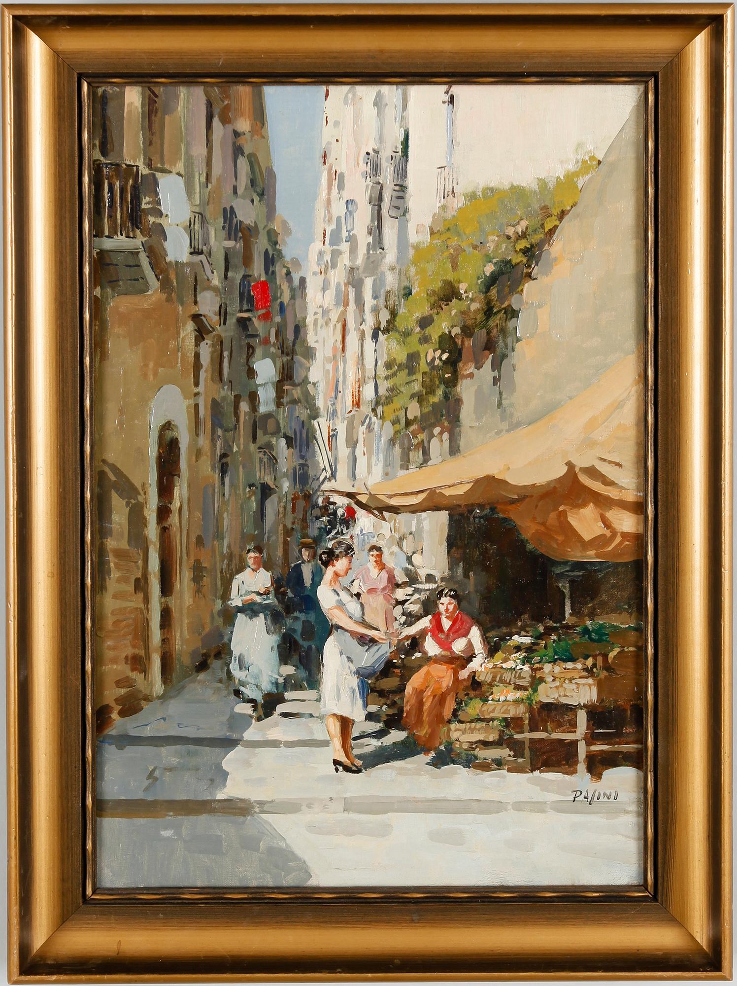 LAZZARO PASINI, 2 st, olja på pannå, sign.