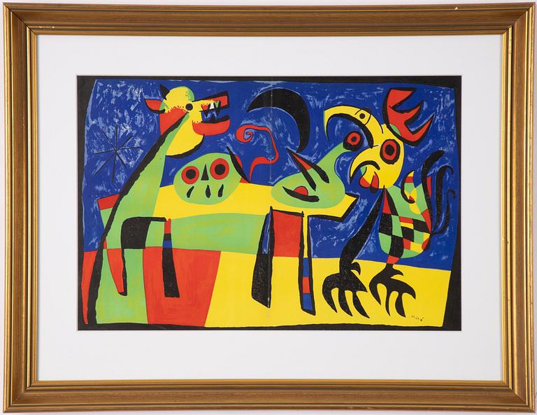 Joan Miró, "Le Chien Aboyant A La Lune".