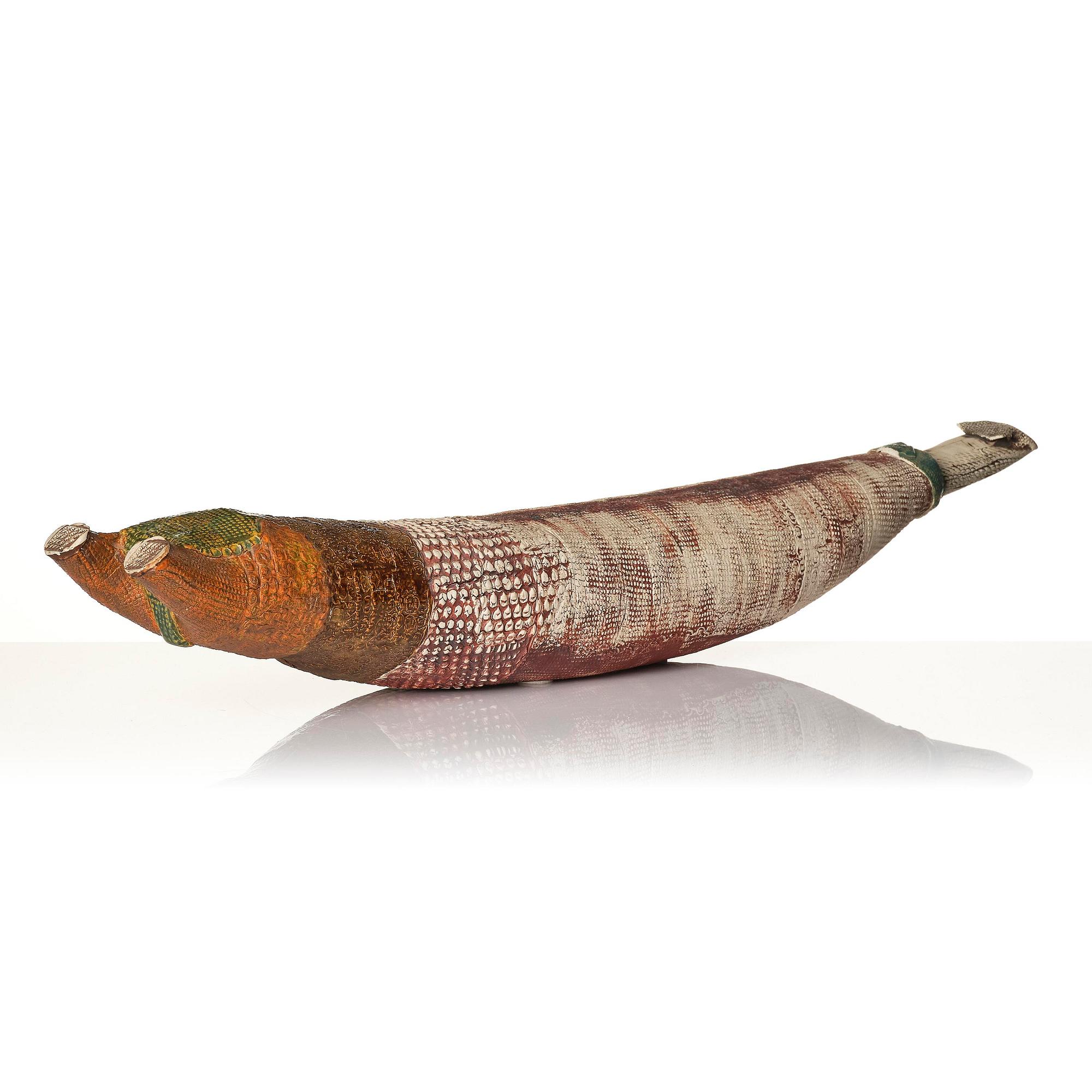 Bengt Berglund, a stoneware sculpture of a resting figure, Gustavsbergs Studio 1960s-70s.