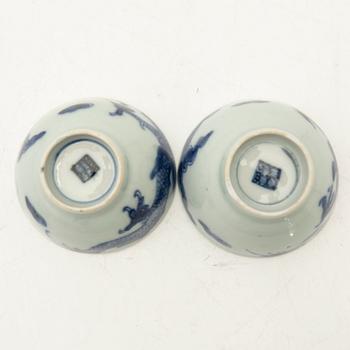 Copper, with tray, a pair, 19th century.