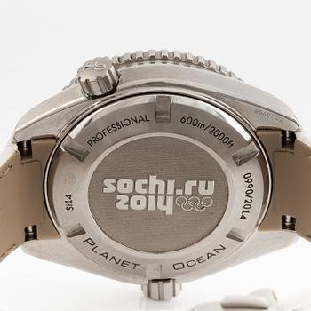 Omega, Seamaster, Professional, Planet Ocean 600 M, Olympic Collection Sochi 2014, Limited Edition, armbandsur, 37,5 mm.