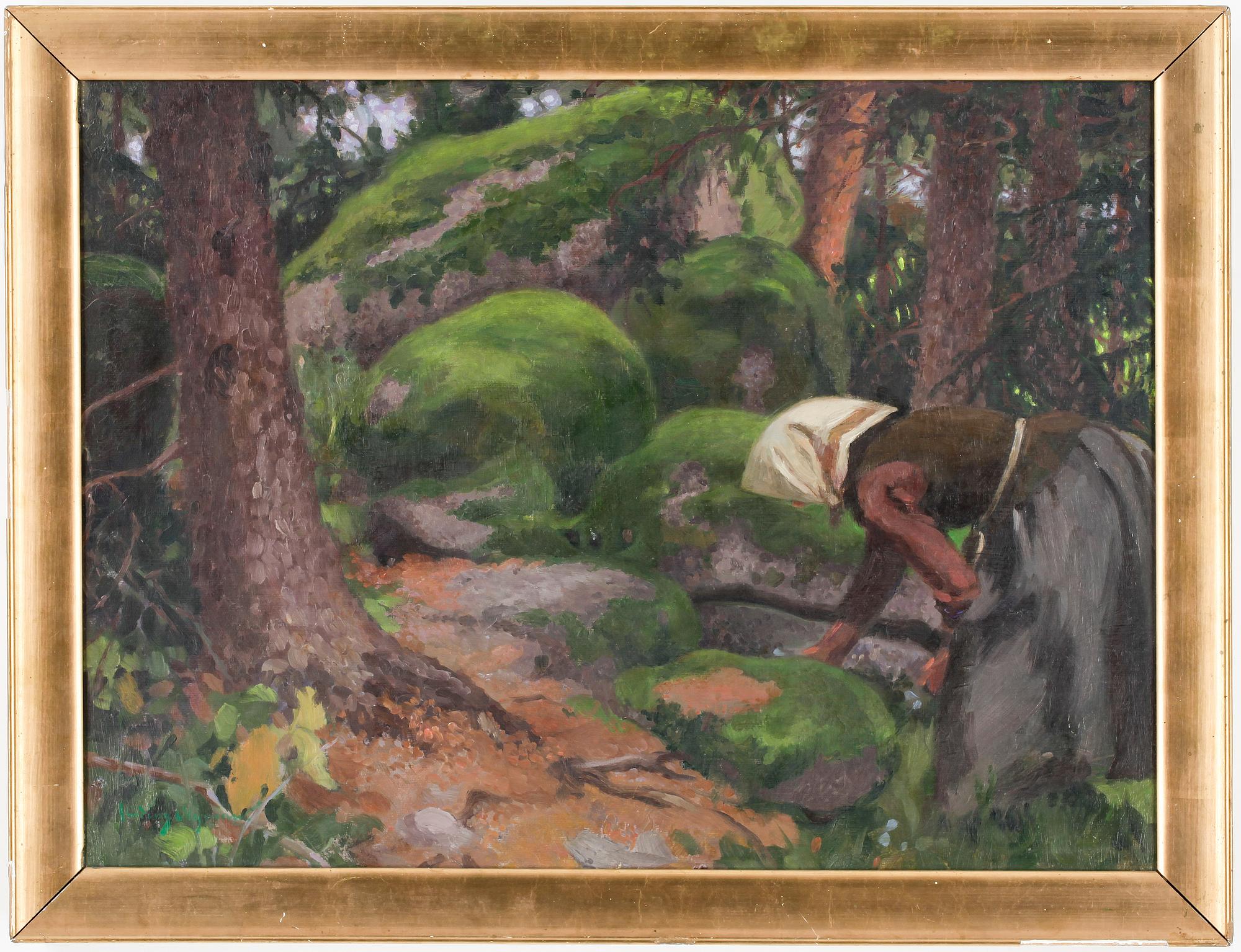 HILDING ELOF NYMAN, olja på duk, signerad, troligen 1900-talets första hälft.