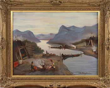 VILHELM ENGSTRÖM, olja på duk, sign.