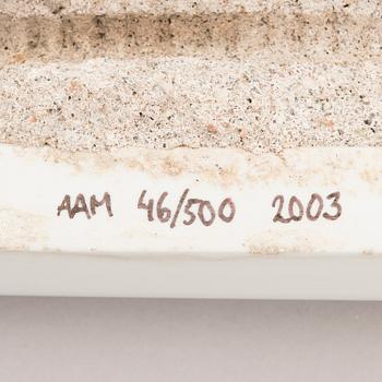 A pair of rod-shaped ceramic tiles designed by Alvar Aalto. The Alvar Aalto Museum, Finland.