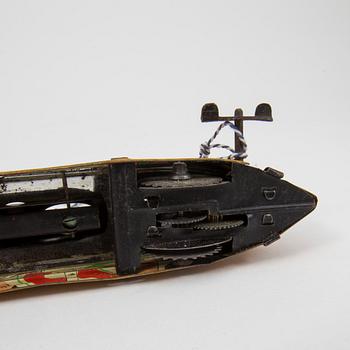 A tinplate rowing boat probably by Issmayer, Germany c. 1910.