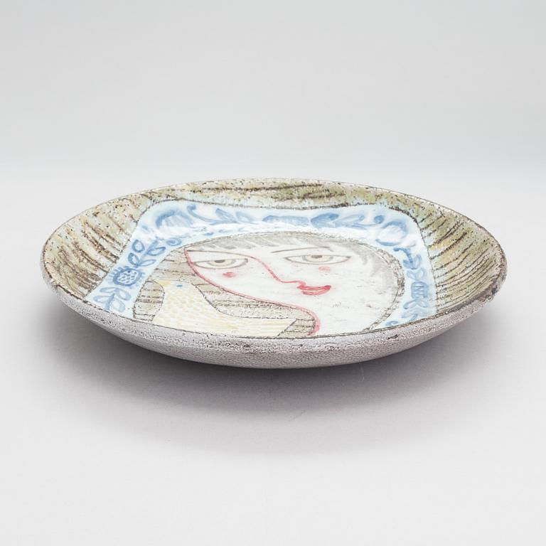 Mari Simmulson, a ceramic dish,  signed Mari S. Upsala Ekeby.