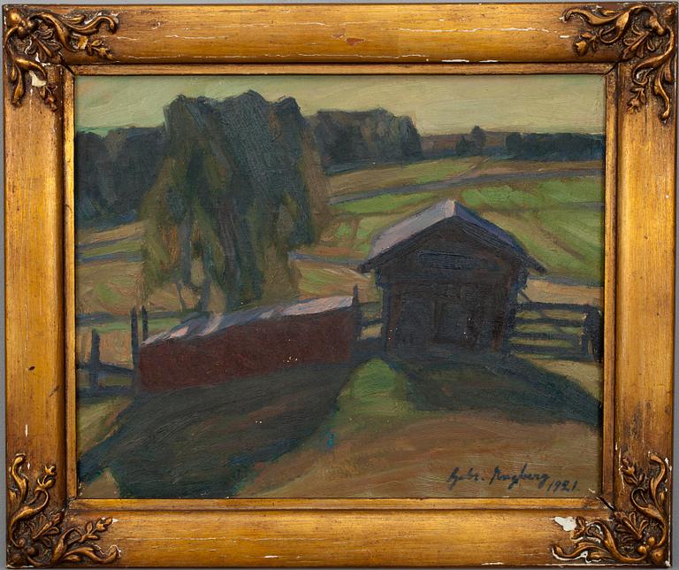 GABRIEL ENGBERG, Olja på duk, sign. 1921.