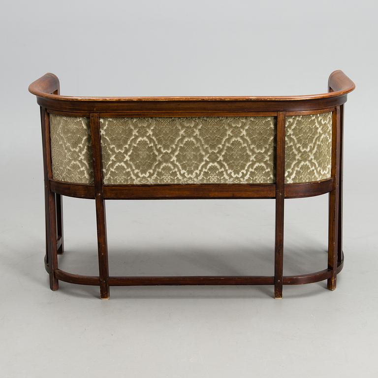 An early 20th century 3 piece sofa suite by Josef Hoffman for  Jacob & Josef Kohn, Wienna, Austria.