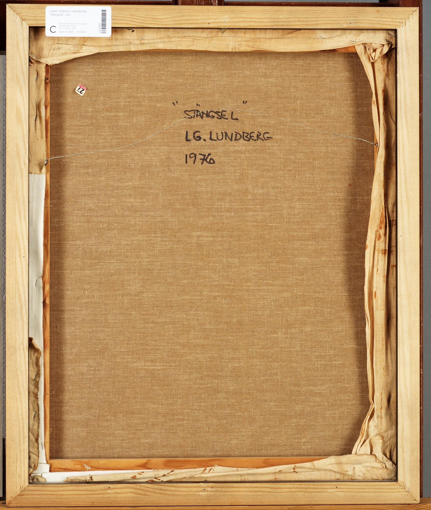 LG Lundberg, "Stängsel" (Fence).