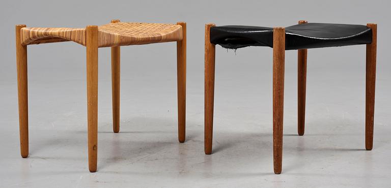 FOTPALLAR, 2 st, Aksel Bender Madsen & Ejner Larsen, Willy Beck, Danmark, 1900-talets andra hälft.