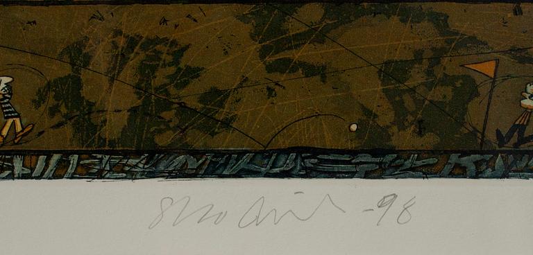 ESKO RAILO, etsning, akvatinta, sign. -98, numr. 3/40.