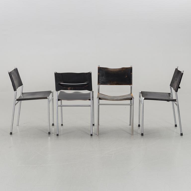 A set of 4 Martin Visser "model SE06" chairs, 20th century.