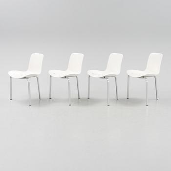 A set of four model PK8 chairs by  Poul Kjaerholm for Fritz Hansen, designed 1978.