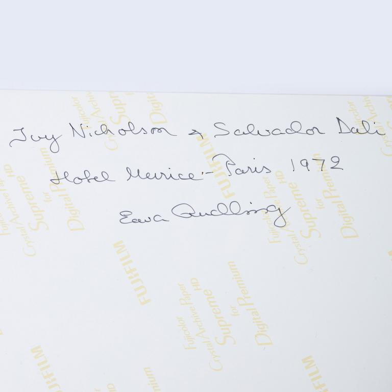 Ewa Rudling, "Ivy Nicholson & Salvador Dalí Hotel Meurice- Paris 1972".