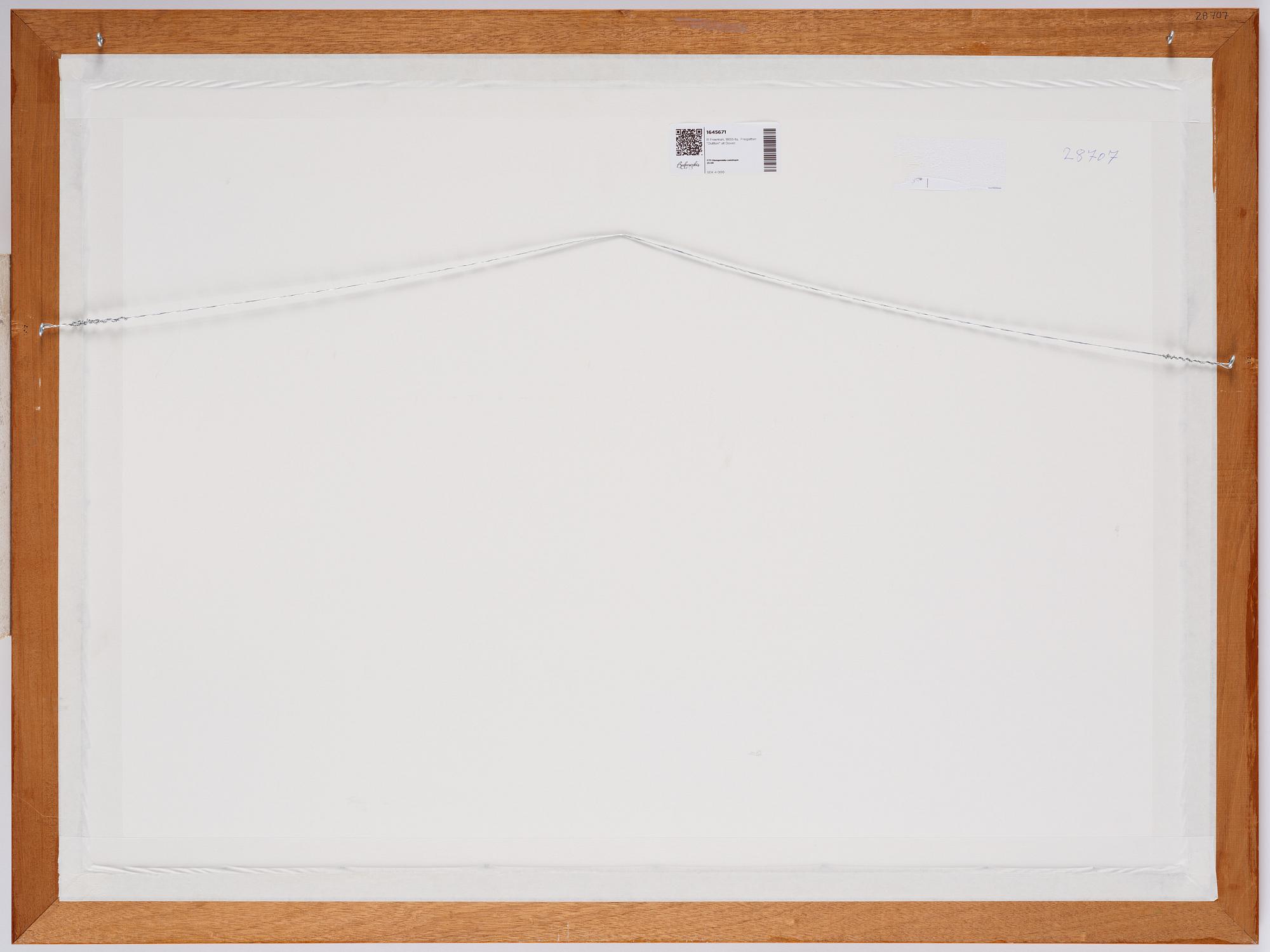 R Freeman, 17th/18th century  The frigate "Dutton" at Dover.