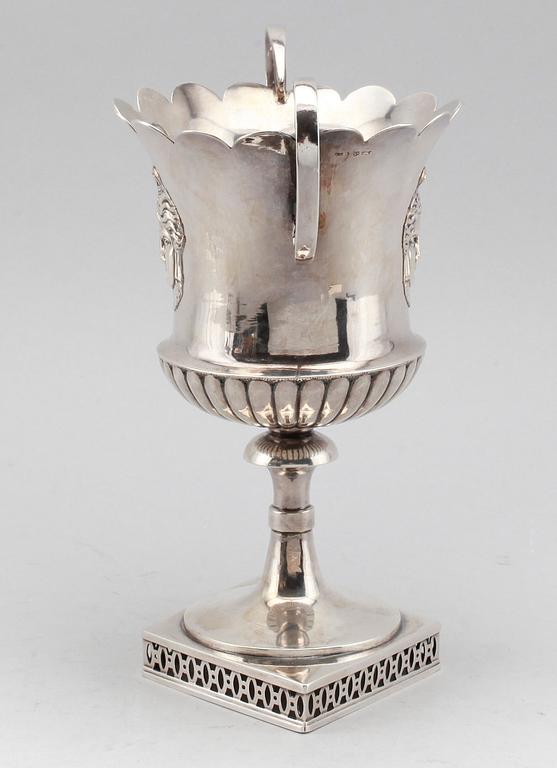 POKAL, silver, Per Zethelius, Stockholm 1809. Vikt ca 347 gram.