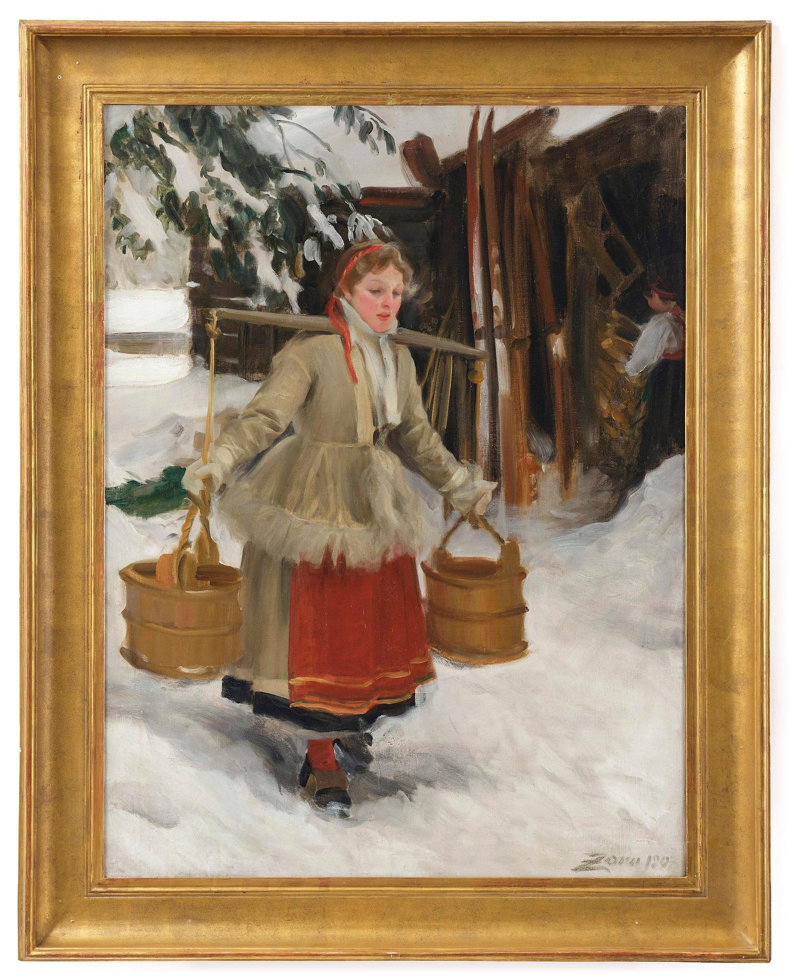 Anders Zorn, "Hämta vatten" ("The Water Pails").