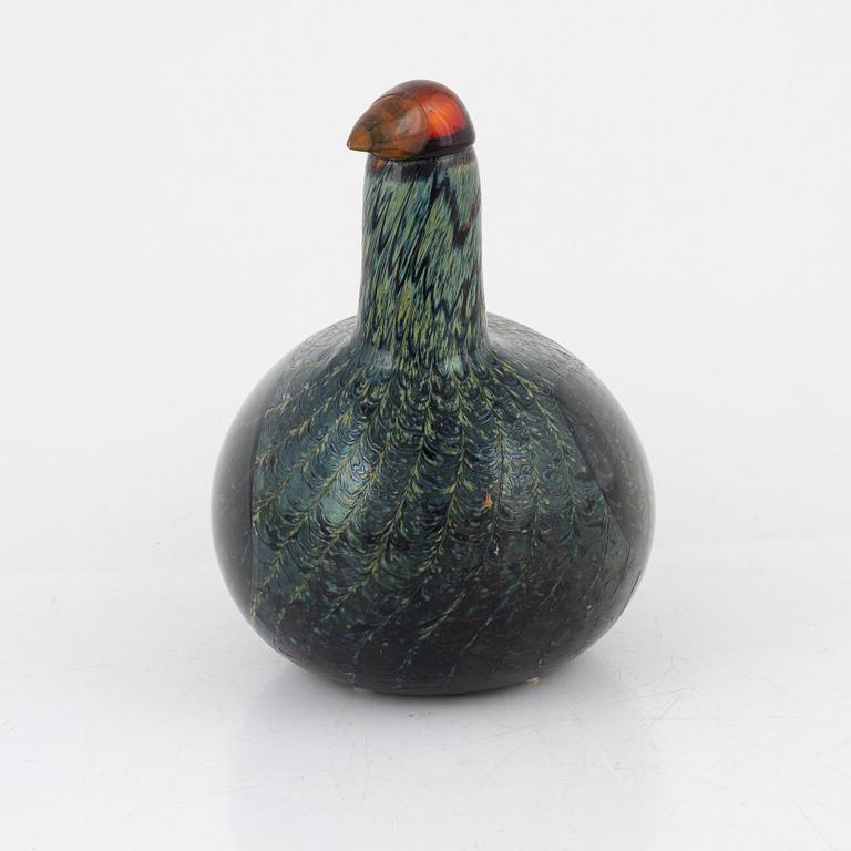 Oiva Toikka, glasfågel, signerad Nuutajärvi  Iittala, Finland.