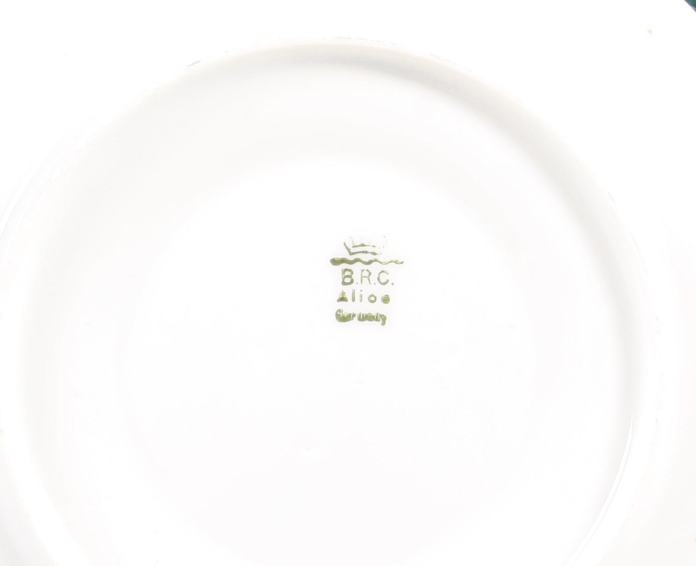 TEKOPPAR MED FAT, 12 st, porslin, Rosenthal.