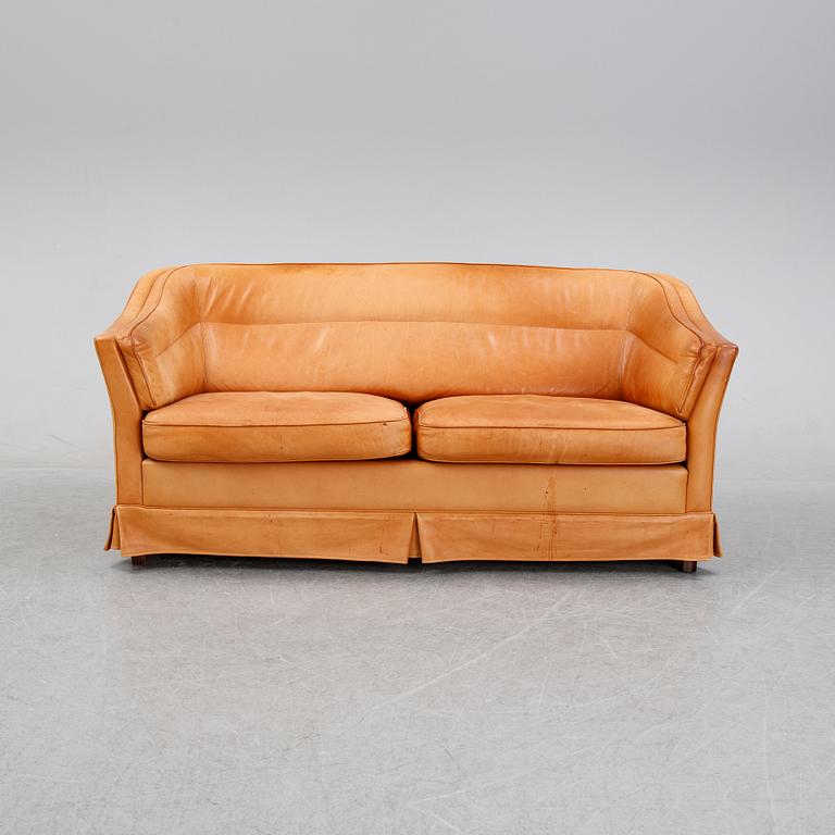 A 1960's leather sofa from Dux.