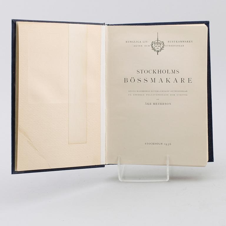 BOK: Stockholms Bössmakare, Åke Meyerson, Stockholm 1936.