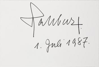 PARTI KUNGLIGA AUTOGRAFER, 5 st, bla Prins Aly Khan, 1950-tal. Egenhändiga.