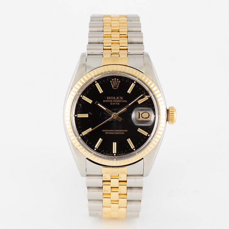 Rolex, Date, wristwatch, 34 mm.