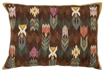 227. Märta Måås-Fjetterström, a 'Täppan' textile / Cushion, tapestry technique, c. 66 x 45 cm, signed AB MMF.