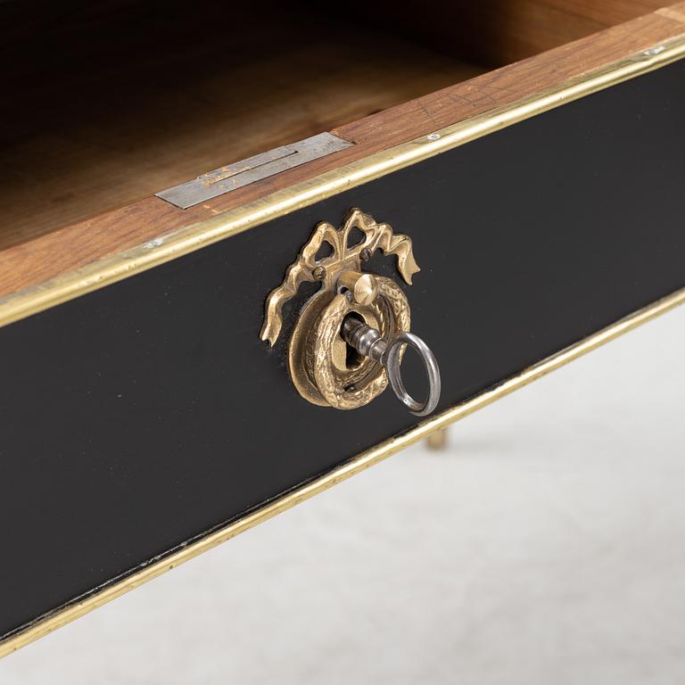 A Gustavian style desk, around 1900.