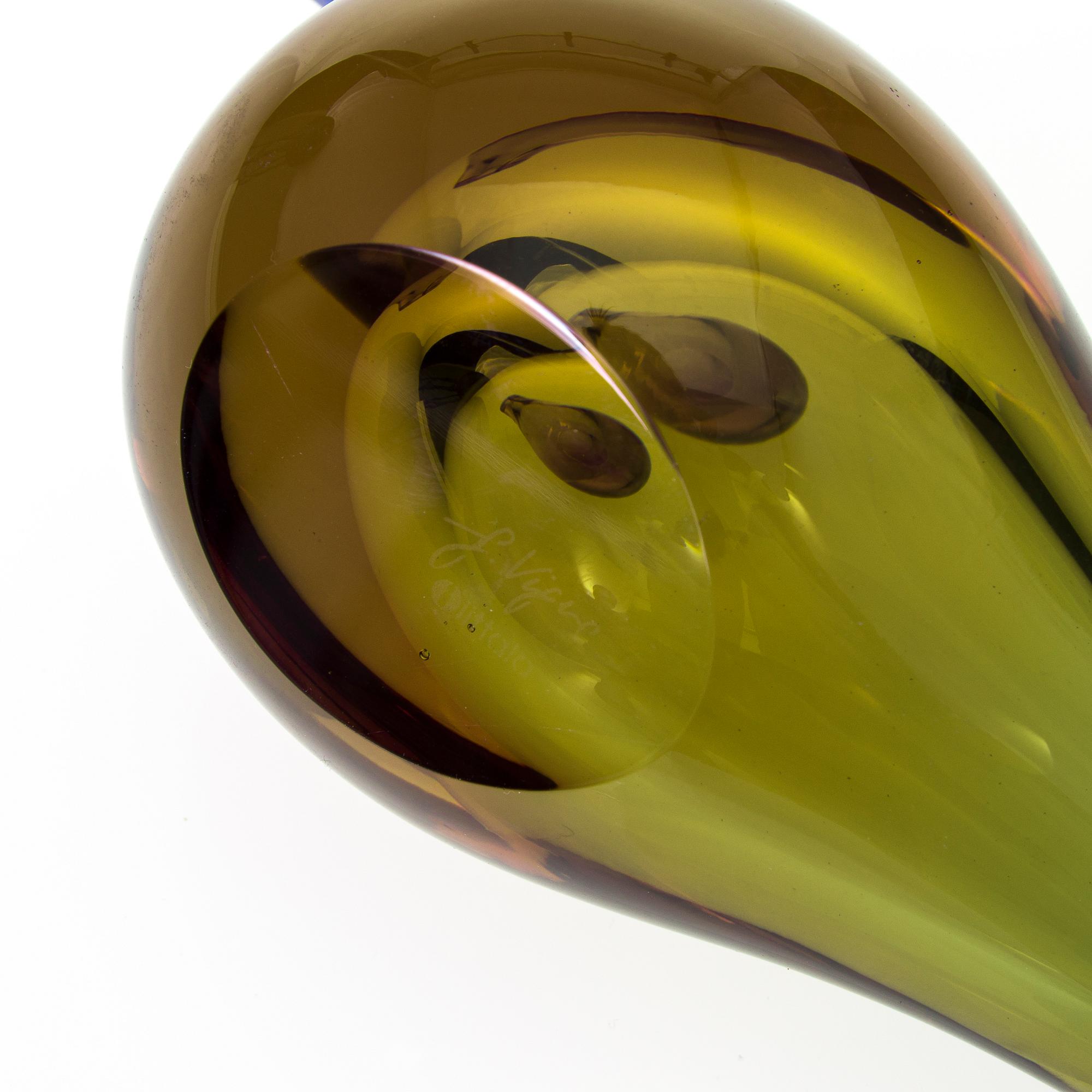 FIGURIN, glas, Giorgio Vigna, signerad, Iittala.