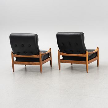 Armchairs, a pair, Sweden, 1960s/70s.