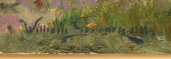 William Gislander, Landscape with Geese.