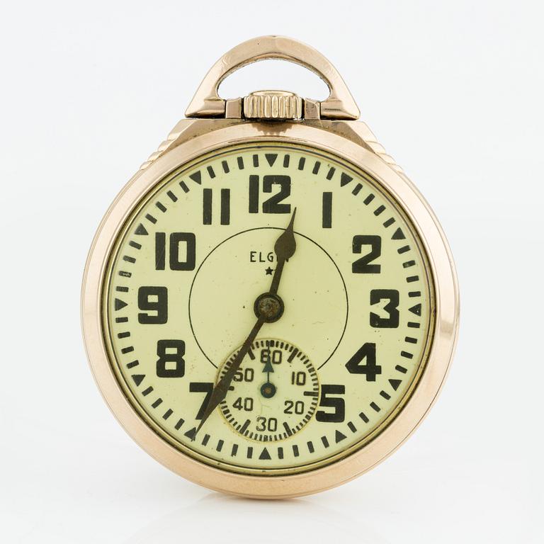 Elgin National Watch Co, B.W. Raymond, fickur med kedja, 49,5 mm.