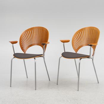 Nanna Ditzel, stolar, 6 st, "Trinidad", Fredericia, Danmark.