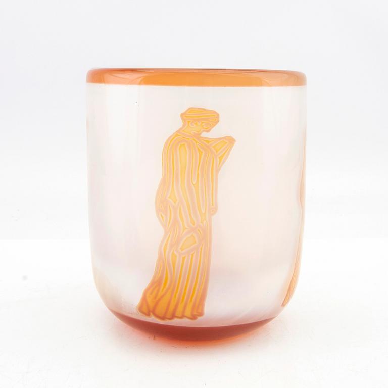 Jan Johansson, unsigned graal vase
Orrefors 1970s.