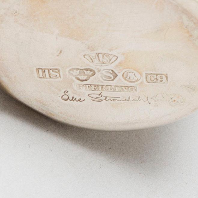 KARL-AXEL KARLSSON, MEMA, and HUGO STRÖMDAHL, three sterling silver bowls, 1950-80s.