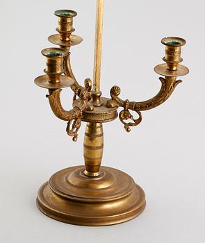 BOUILOTTELAMPA, mässing, empirestil, 1800-/1900-tal.