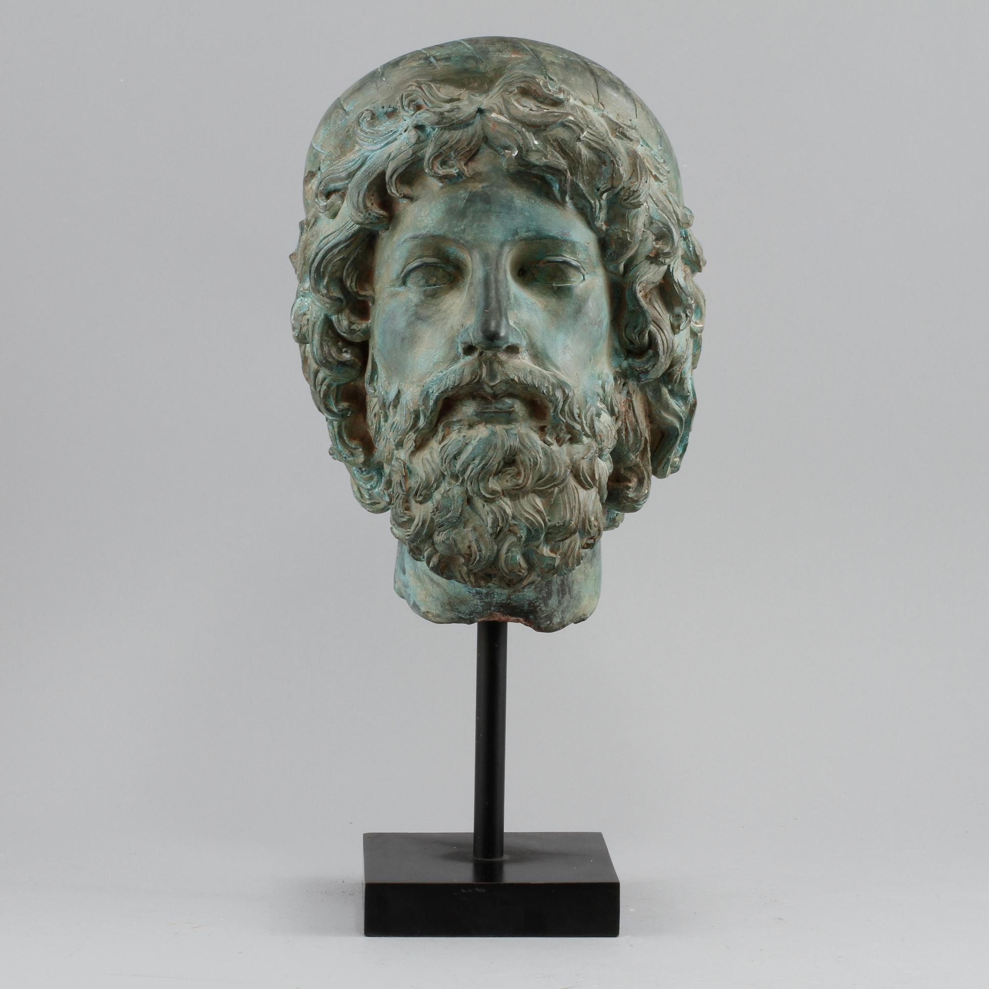 SKULPTUR, patinerad metall, 1900-tal.