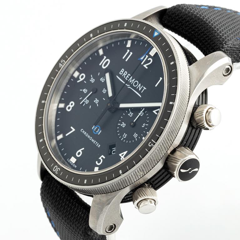Bremont, Boeing, wristwatch, chronograph, 43 mm.