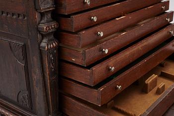 A Baroque style cabinet, 19th Century.